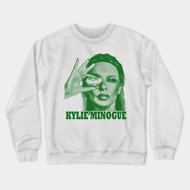 Kylie Minogue - green solid style Crewneck Sweatshirt by Loreatees